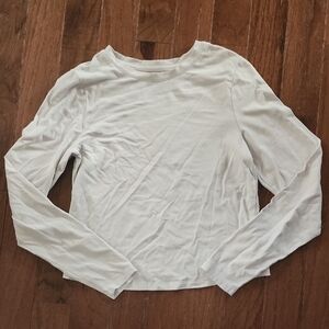 Old Navy Women's White Long Sleeve Tee